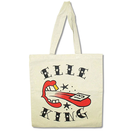 Elle King Lips & Tongue Grocery Tote Front