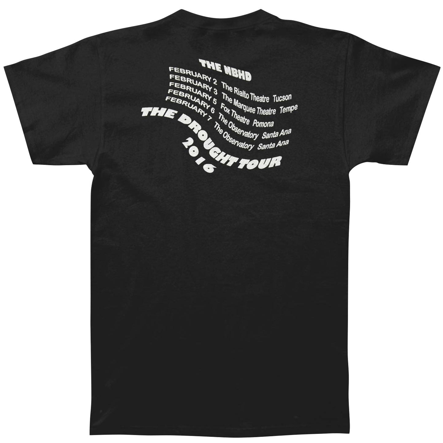Neighbourhood The Drought 2016 Tour T-shirt Back