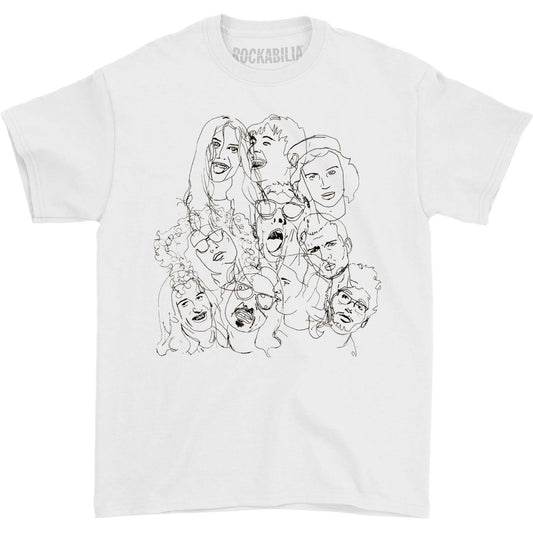 Wolf Alice Group Sketch Faces Tee T-shirt Front