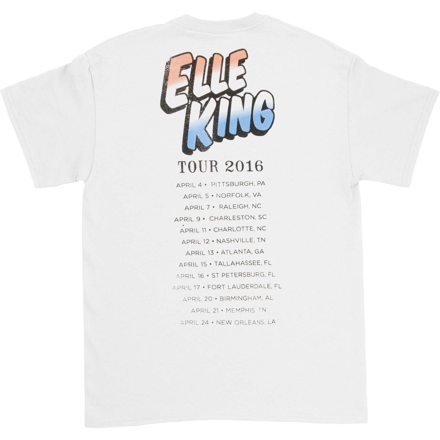 Elle King Banjo Portrait T-shirt Back