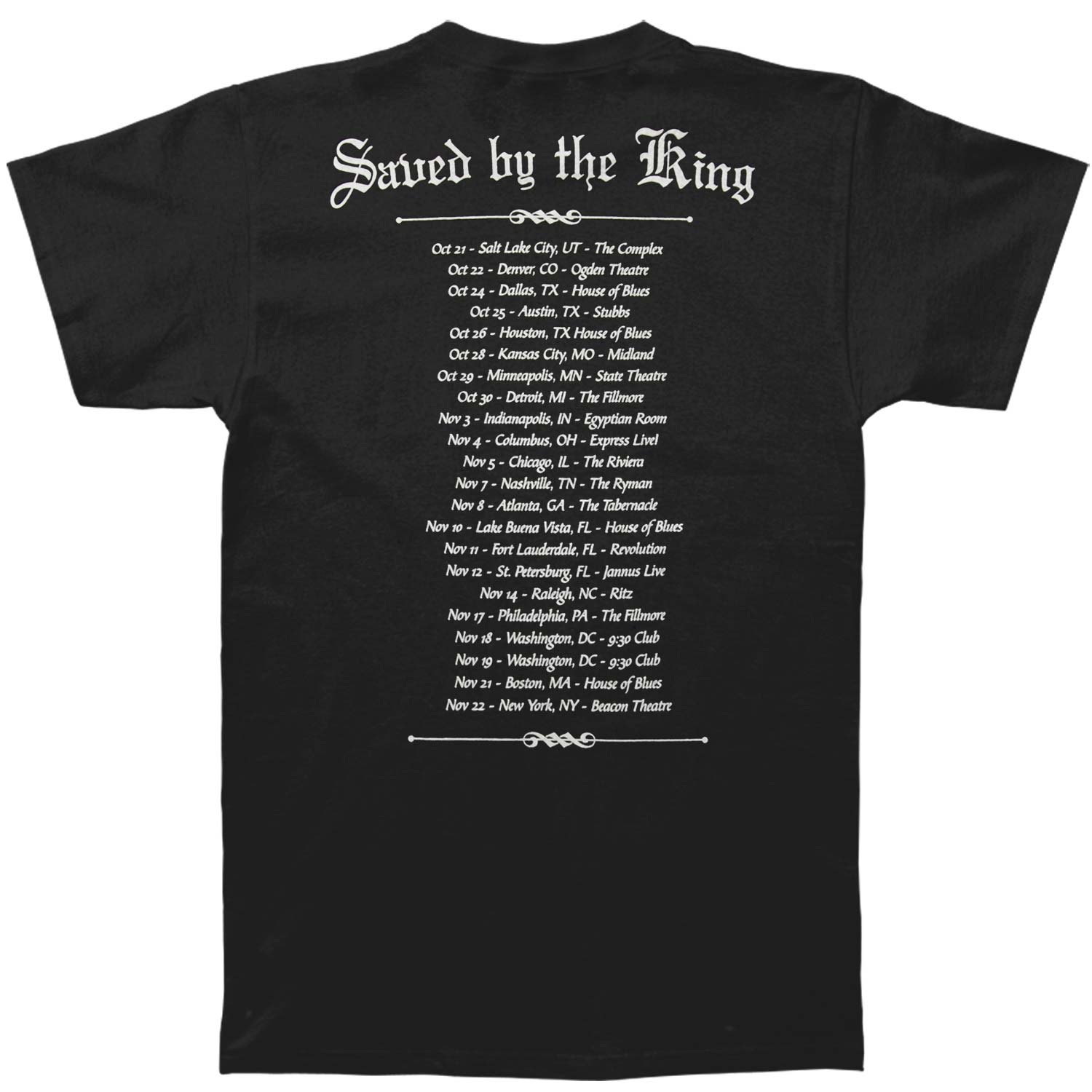 Elle King Ministry Tour T-shirt Back