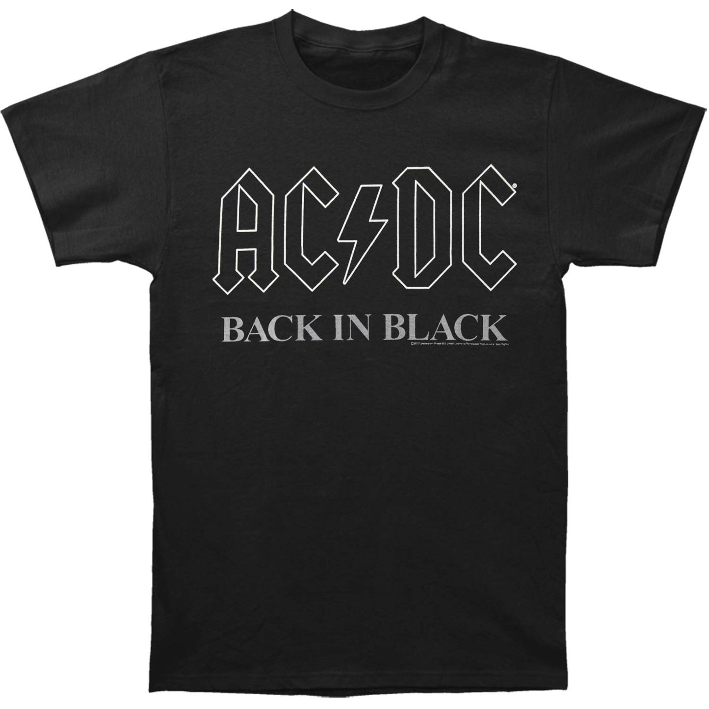 AC/DC Backinblack3 T-shirt Front