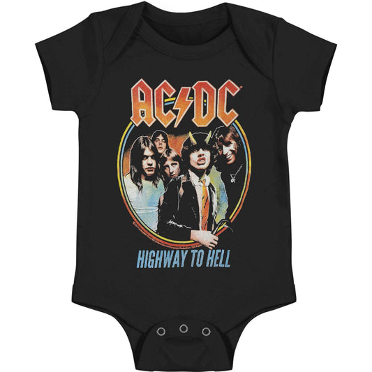 AC/DC Highway To Hell Tricolor Bodysuit Front