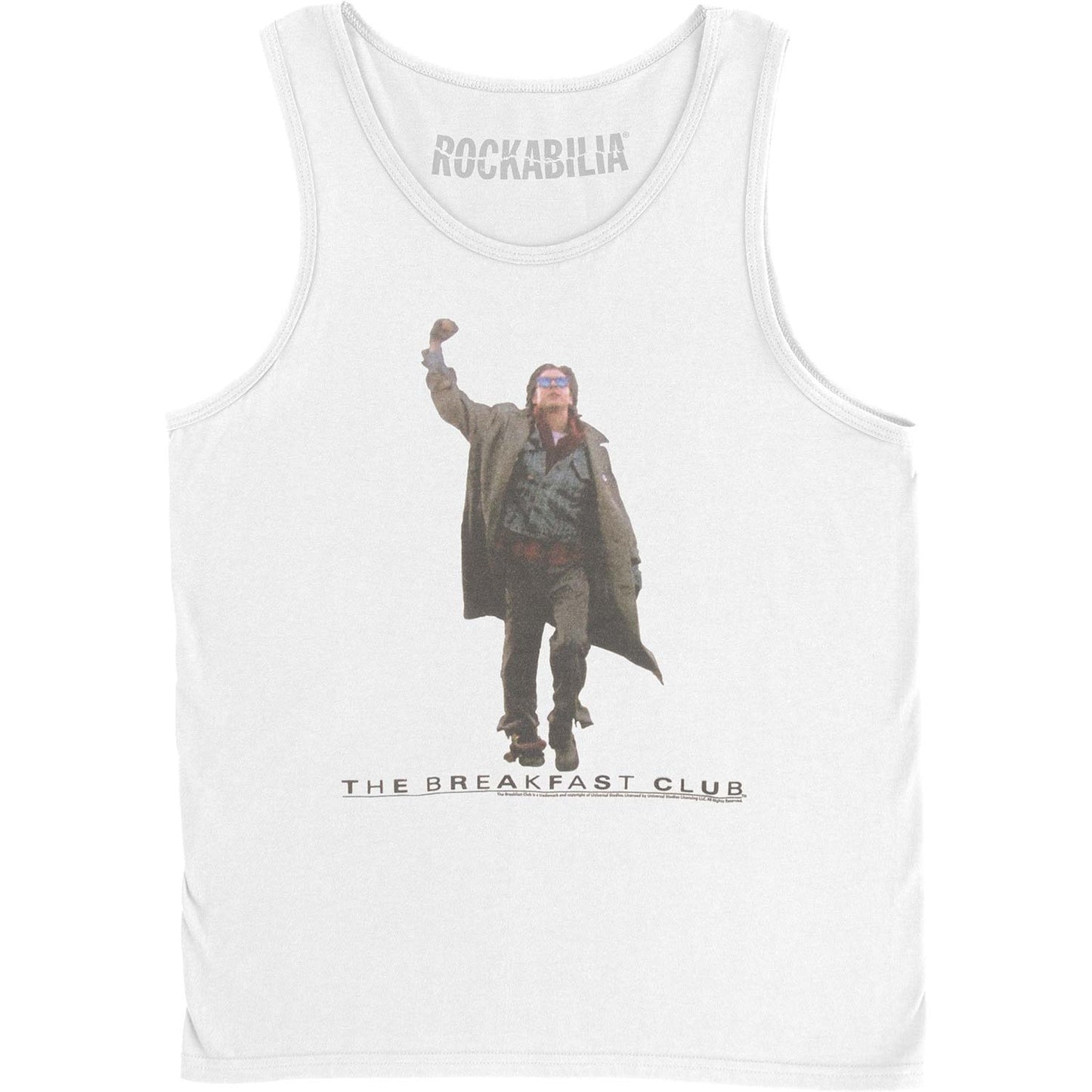 Breakfast Club Fist Pump Cut Out Mens Tank Front