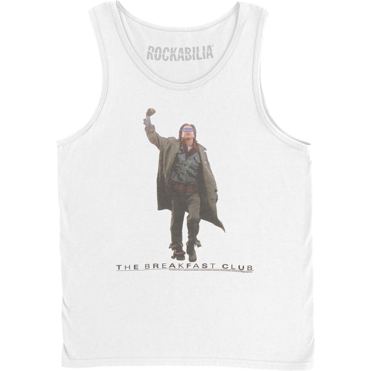Breakfast Club Fist Pump Cut Out Mens Tank Front