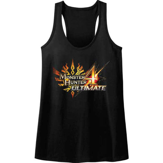 Monster Hunter Mh4u Logo Junior Top Front