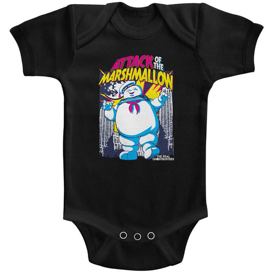 Ghostbusters Marshmallow Attacks Bodysuit Front