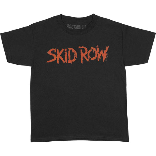 Skid Row Red Logo Youth T-shirt Front