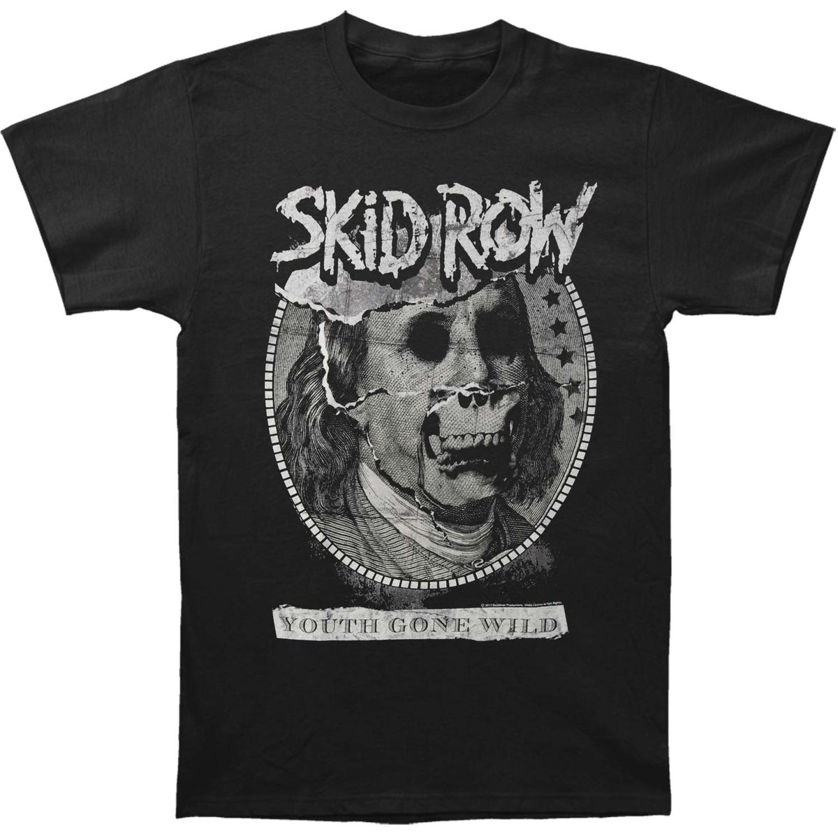 Skid Row Dead Benji T-shirt Front