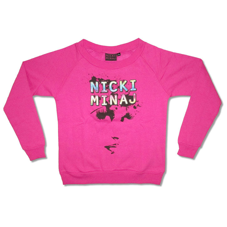 Nicki Minaj Splatter Girls Jr Sweatshirt Front