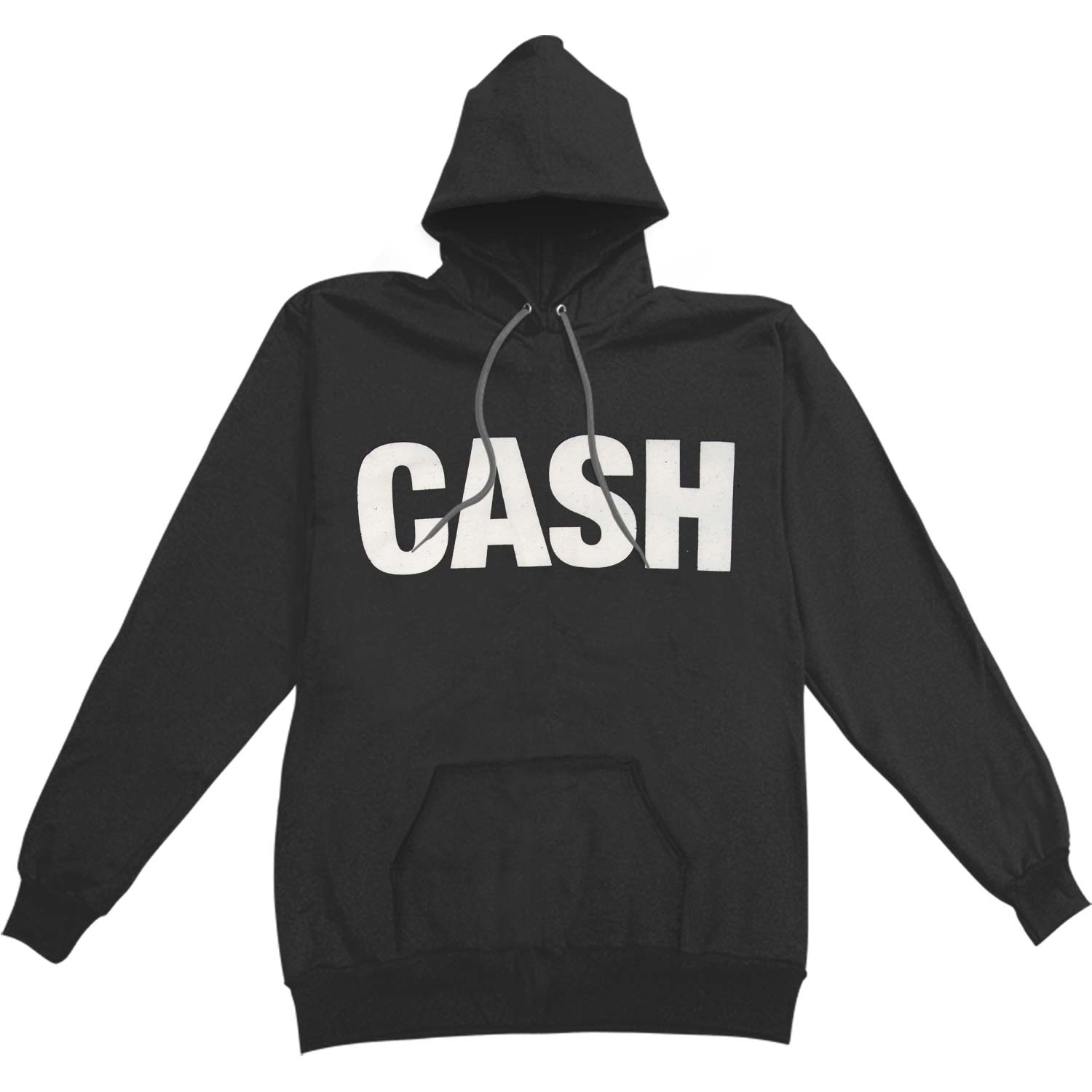 Distressed White Logo Hooded Sweatshirt