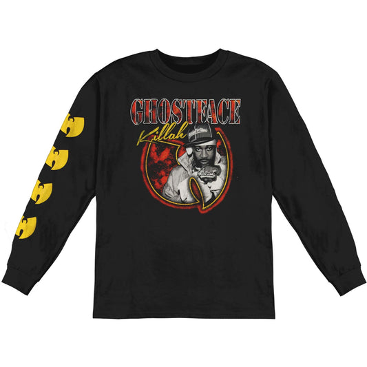 Ghostface Killah Photo Bat Logo Long Sleeve Front