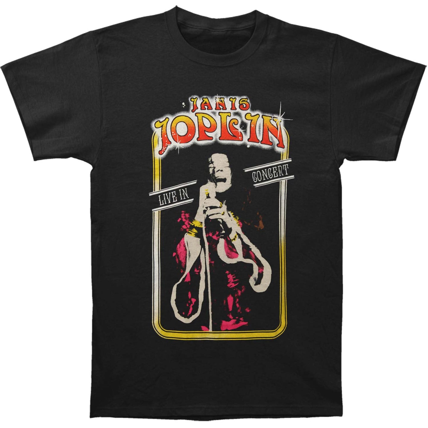 Janis Joplin Joplin Live Slim Fit T-shirt Front