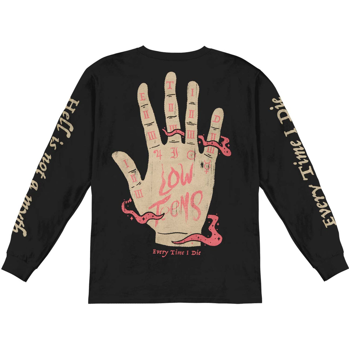 Every Time I Die Palm Reader Longsleeve Black  Long Sleeve Back