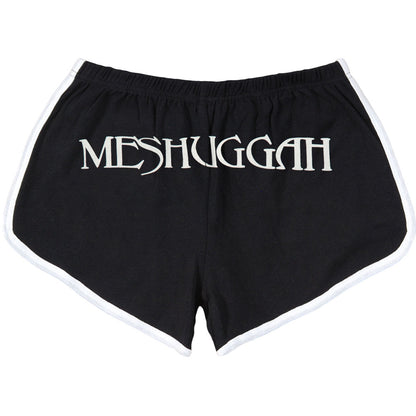 Meshuggah Violent Sleep Ladies Running Shorts Booty Shorts Back