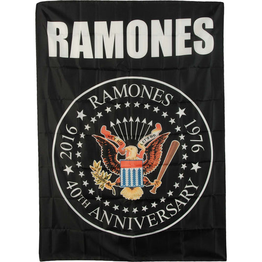 Ramones 40th Anniversary Logo Poster Flag Front