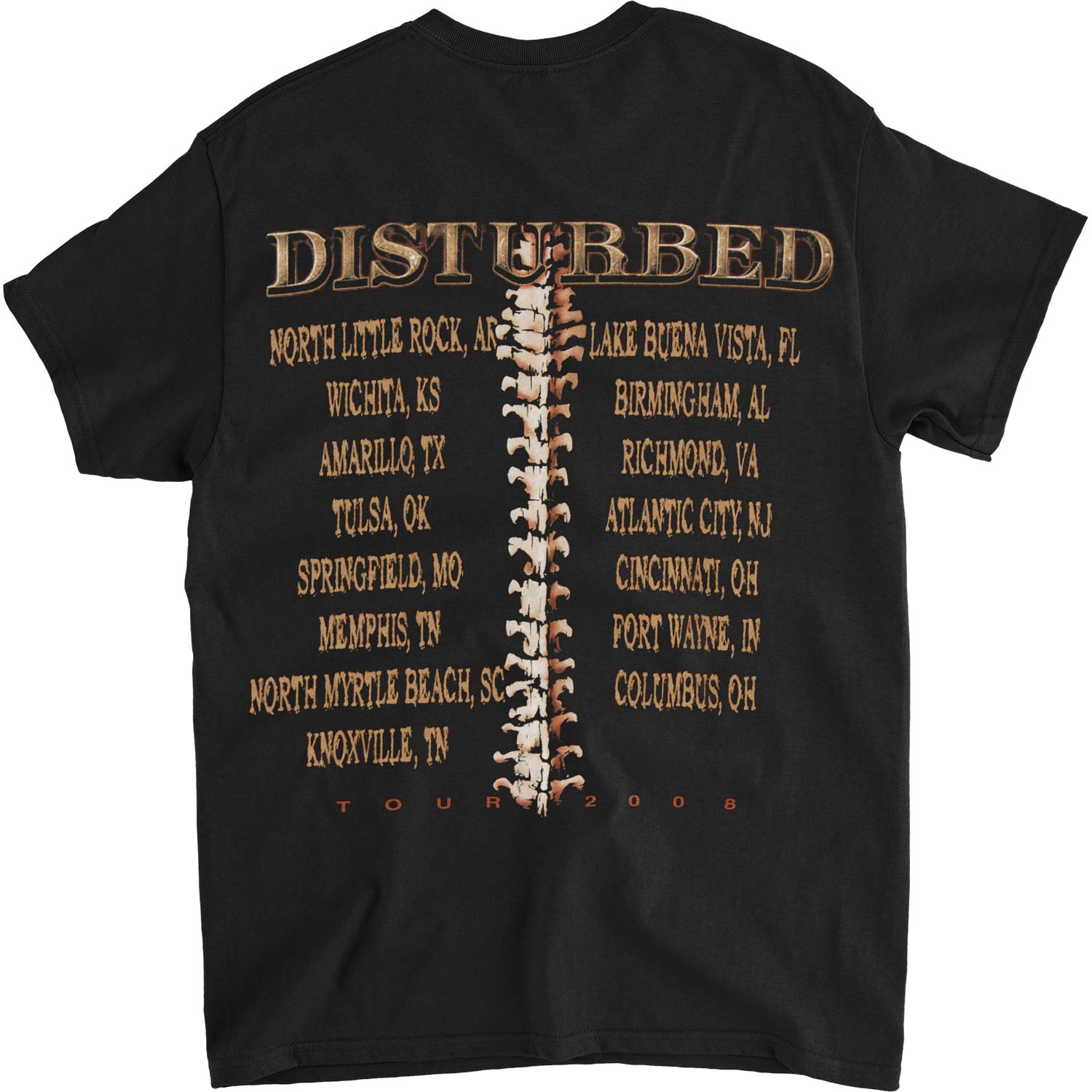 Disturbed Spine Skull T-shirt