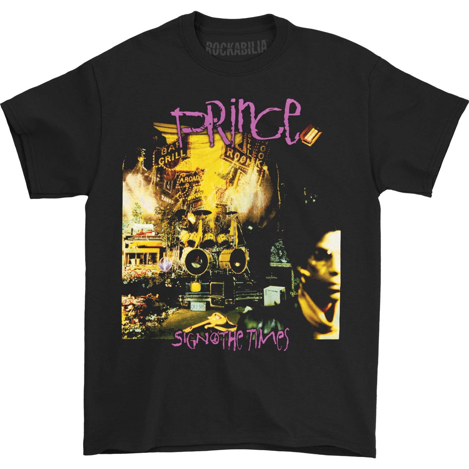 Prince Sign of the Times Black T-shirt Front