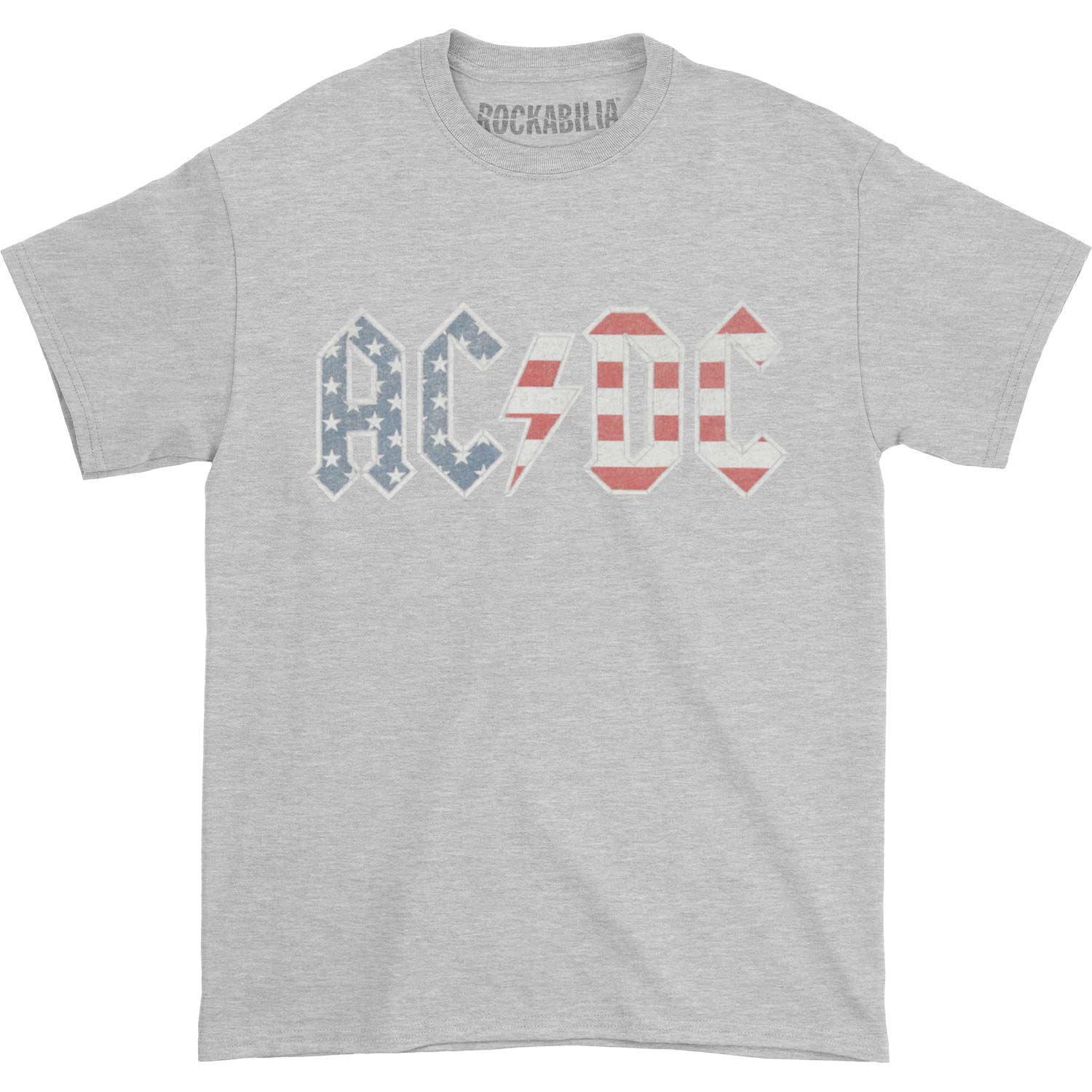 AC/DC Logo Grey Tee T-shirt Front