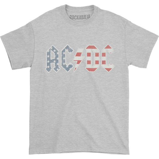 AC/DC Logo Grey Tee T-shirt Front