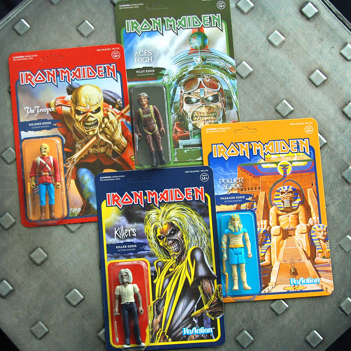 Iron Maiden Super7 Powerslave Pharaoh Eddie 3.75" ReAction Figure Action Figure Back