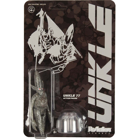 Super7 Silver Glitter UNKLE 77 Pointman 3.75" ReAction Figure Action Figure Front