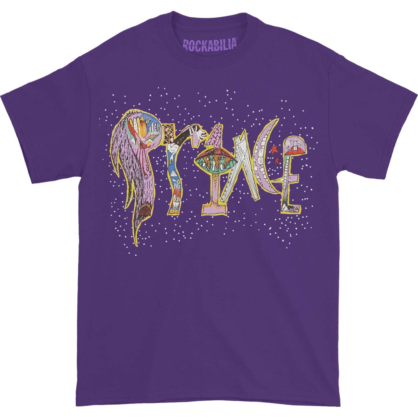 Prince 1999 Tee on Purple T-shirt Front