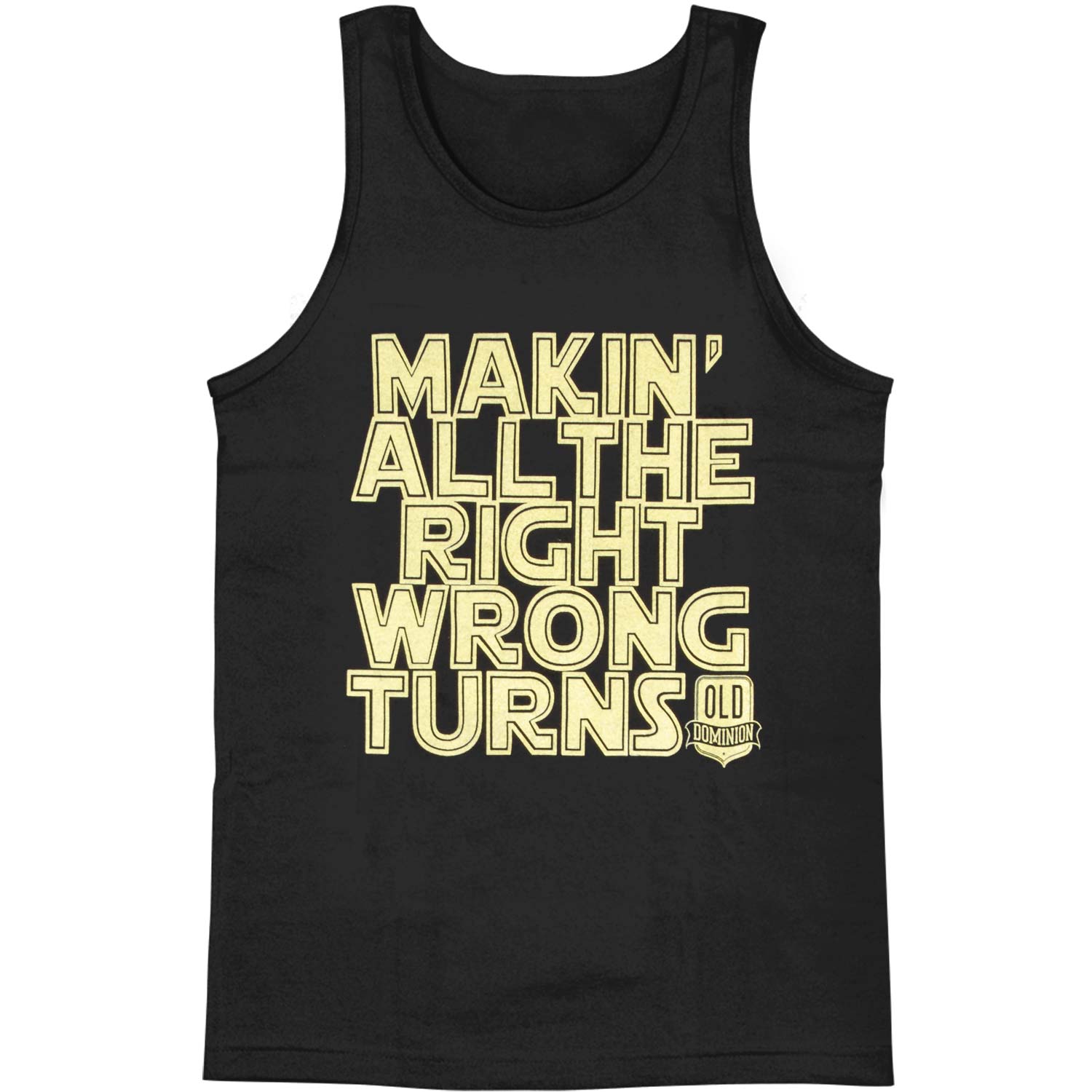 Old Dominion Wrong Turns Mens Tank Front