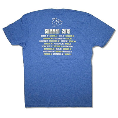 Eric Paslay Live Circle 2015 Tour (Osh-Mah) T-shirt Back