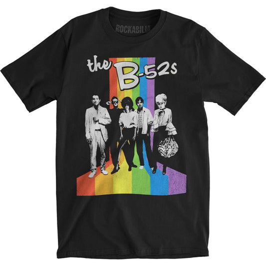 B-52s Retro Rainbow Slim Fit T-shirt Front