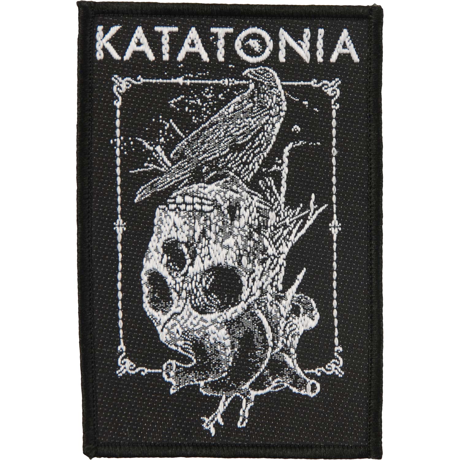 Crow Skull Woven Patch