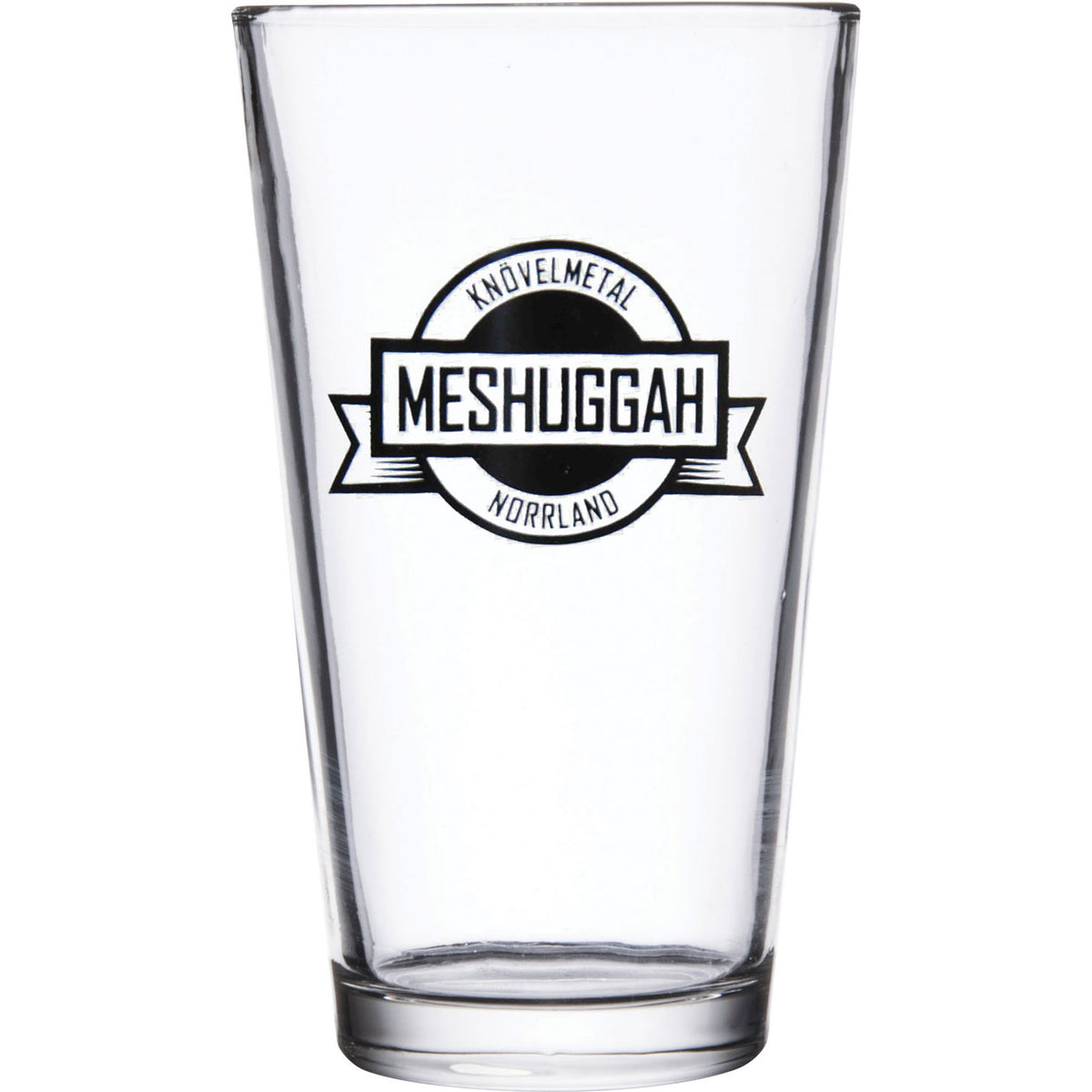 Meshuggah Crest Pint Glass Front
