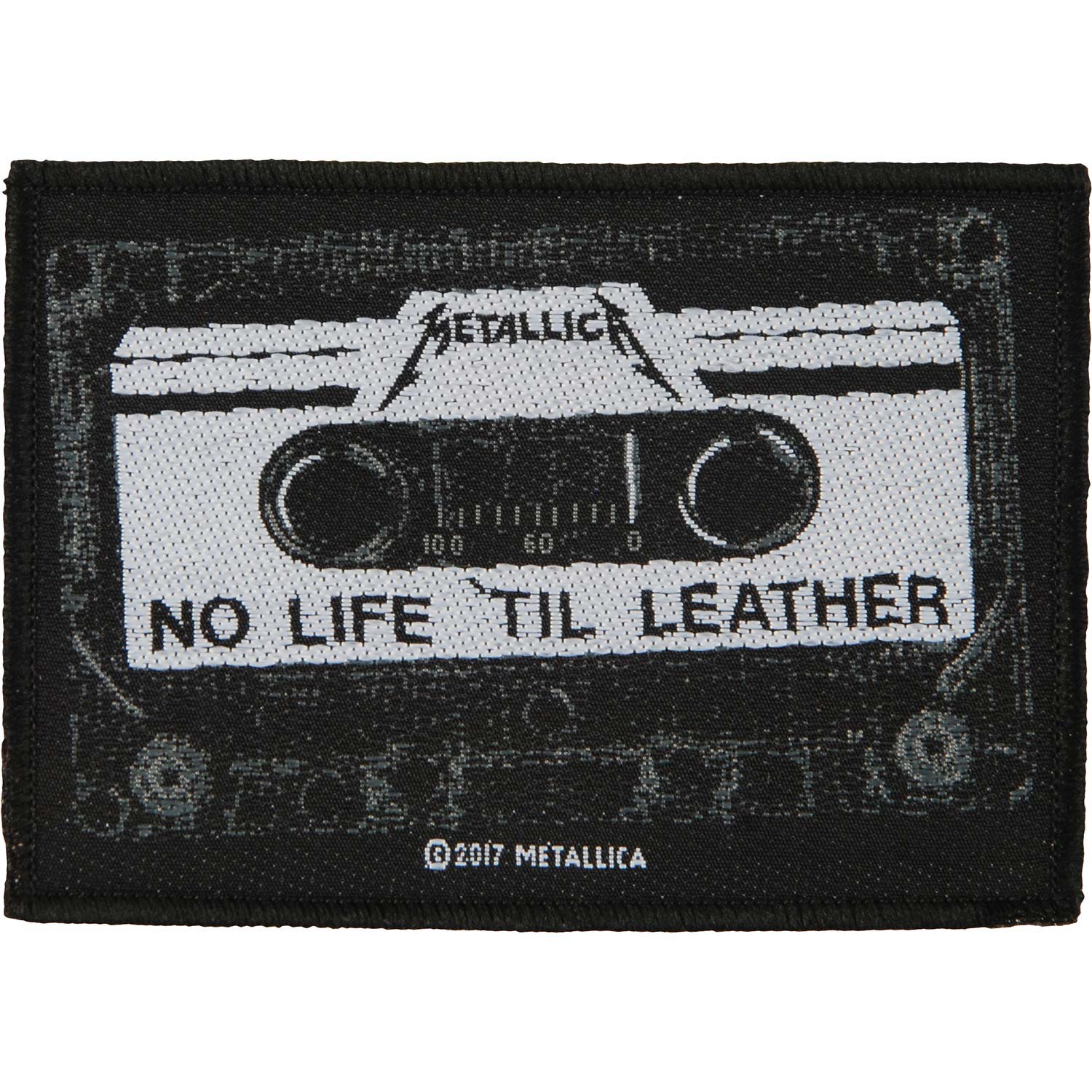 Metallica No Life 'Til Leather Woven Patch Front