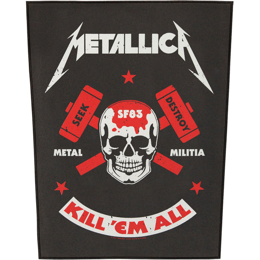 Metallica Metal Militia Back Patch Front