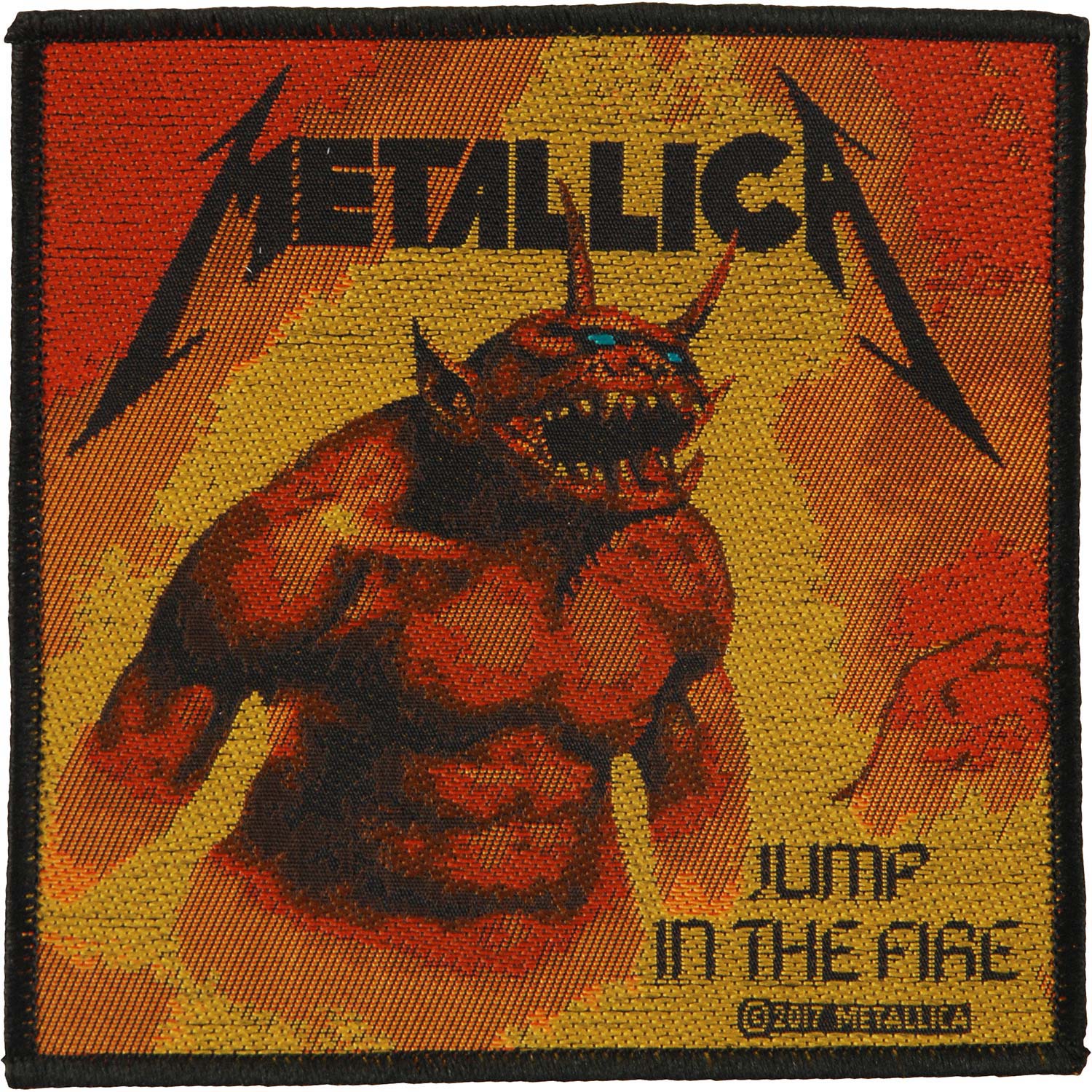 Metallica Jump In The Fire Woven Patch Front