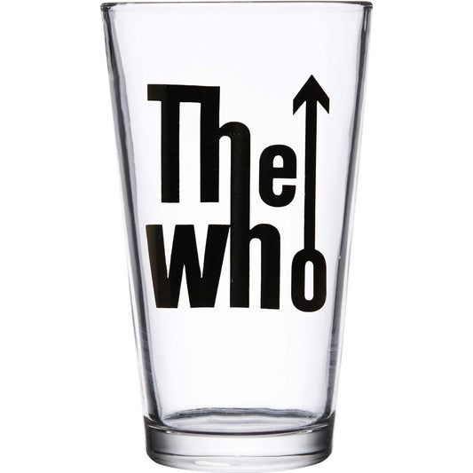 Who Classic Logo Pint Glass Front