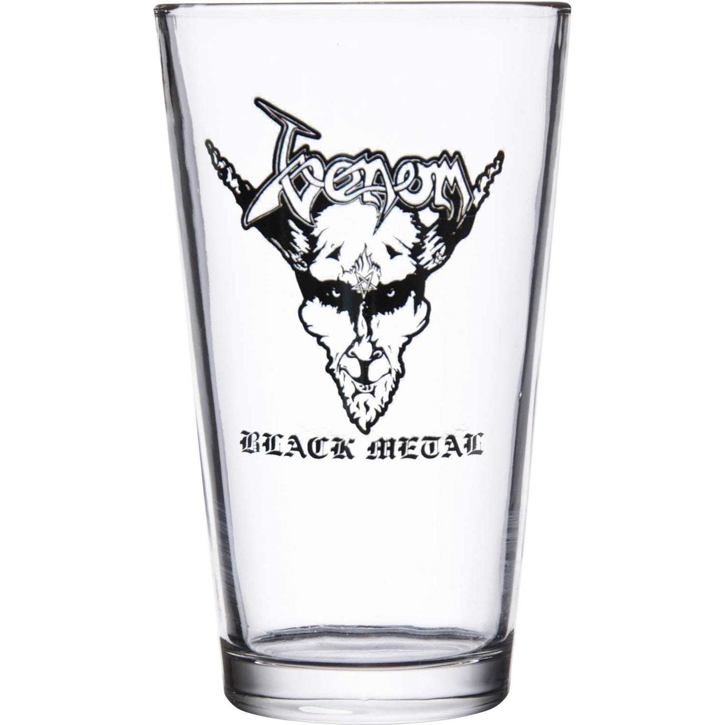 Black Metal Pint Glass