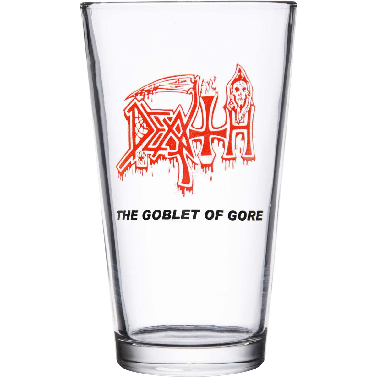 Death The Goblet Of Gore Pint Glass Front