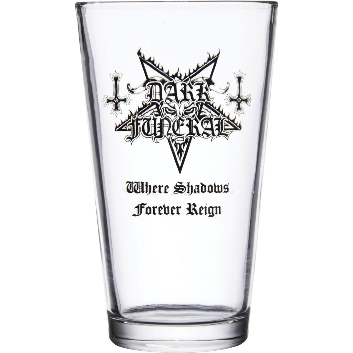 Dark Funeral Where Shadows Pint Glass Front