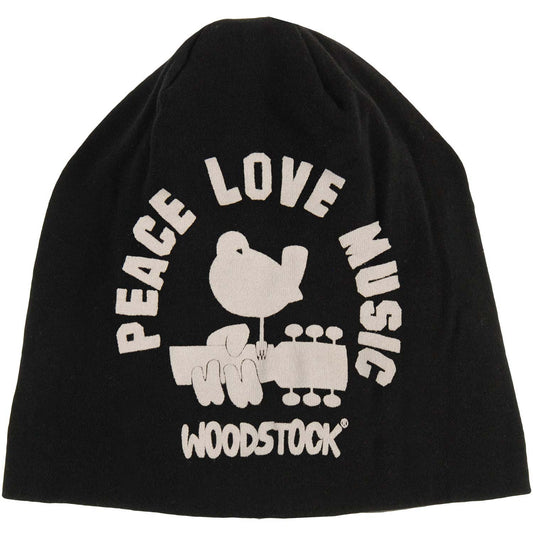 Woodstock Peace Love Music Beanie