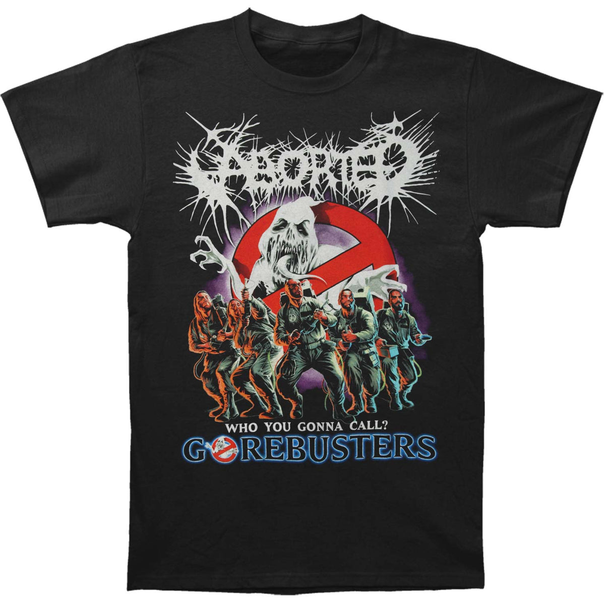 Aborted Gorebusters T-shirt Front