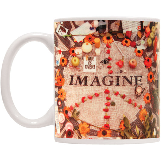 John Lennon Imagine Memorial Coffee Mug Front
