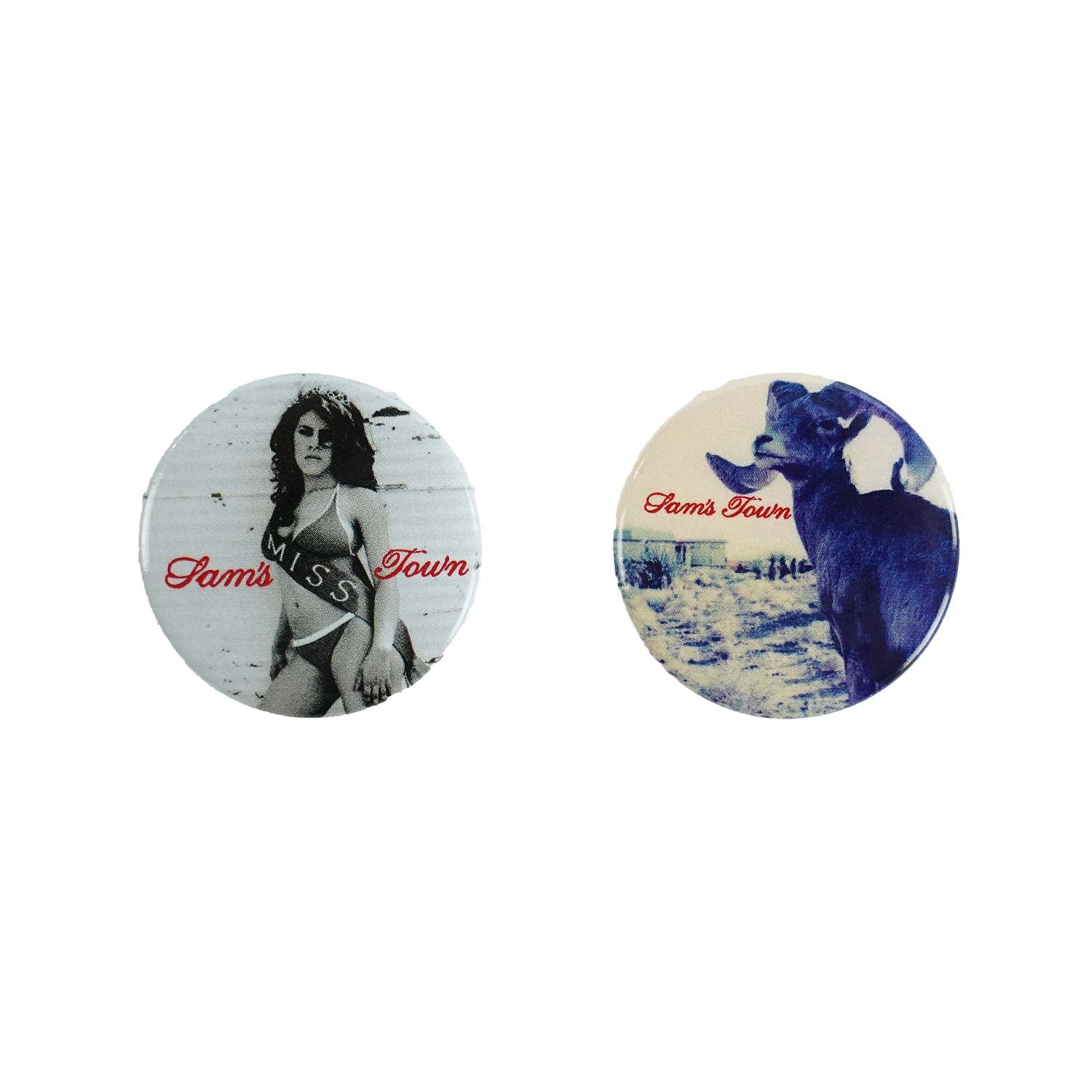 Sam's Town 2 Piece Button Set Collector Items