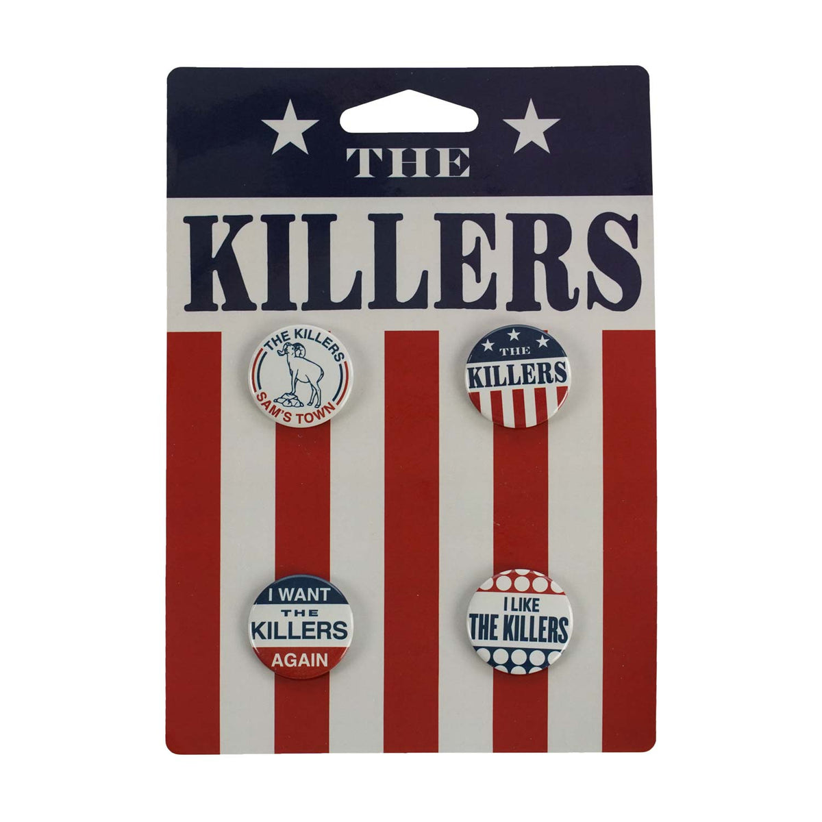 Killers Button Set Collector Items Front
