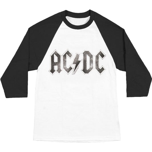 AC/DC Logodistress Baseball Jersey Front
