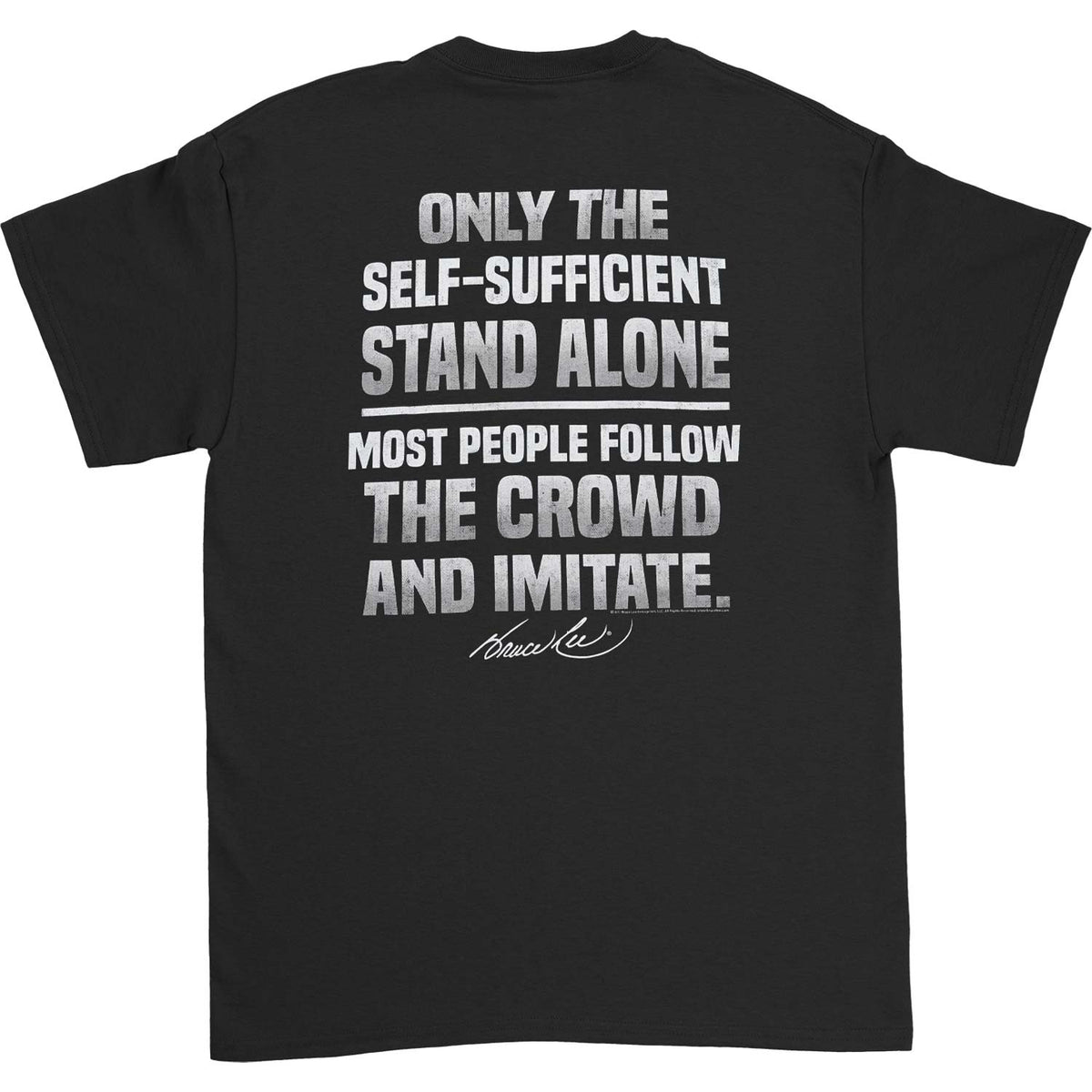 Bruce Lee Stand Alone T-shirt Back