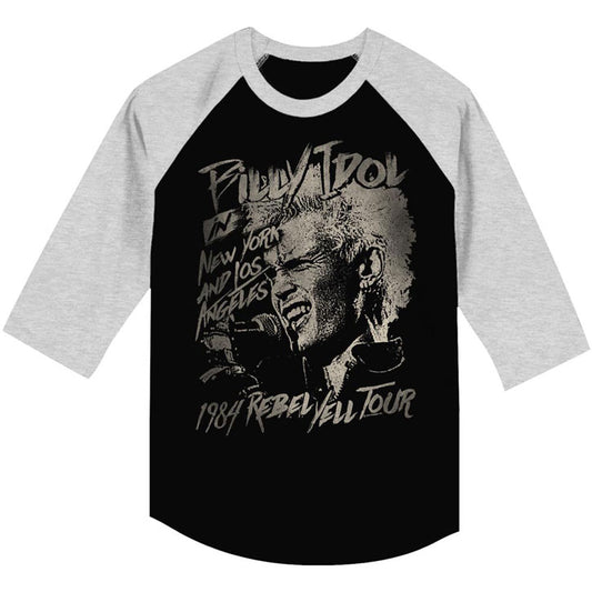Billy Idol Blondie Boy Baseball Jersey Front