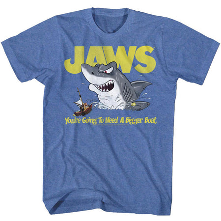 Jaws Shark Original Movie Poster Youth Kids Boys Hoodie & Stickers,  Athletic Heather