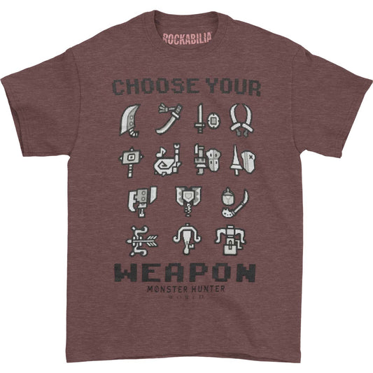 Monster Hunter Choose Your Weapon T-shirt Front