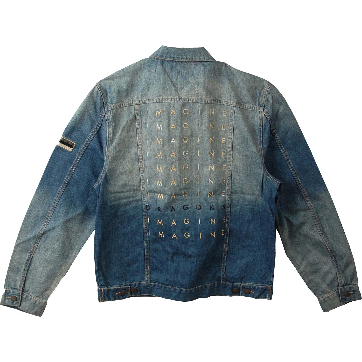 Imagine Dragons Logos Denim Jacket Back